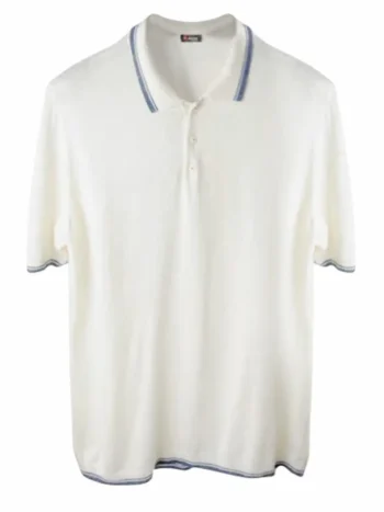 Поло из шелка и льна Kiton артикул UK285