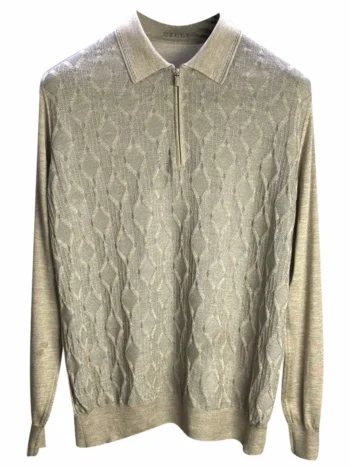 Поло из кашемира и шелка ZILLI артикул MBQ-PZ342-HOUR1