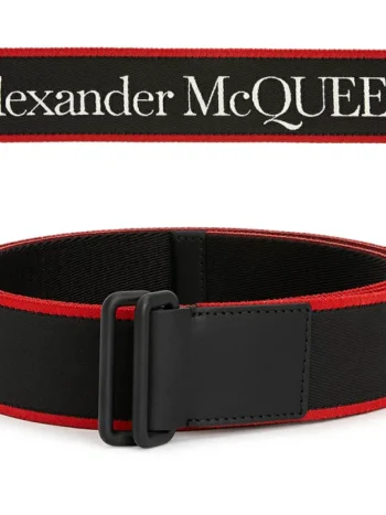 Текстильный ремень Alexander McQueen артикул 647269-501523