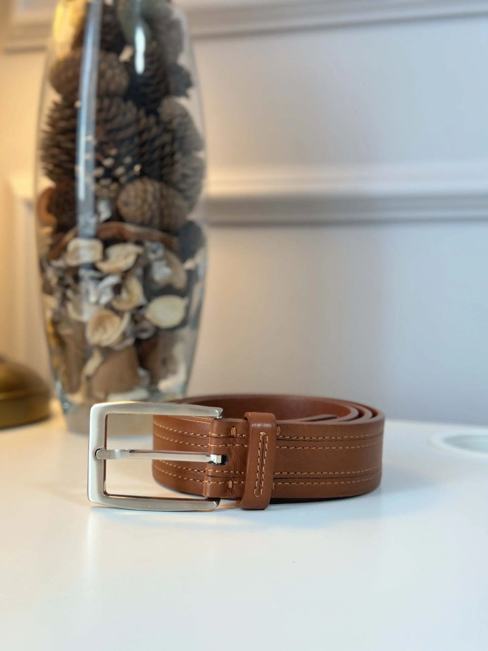 Кожаный ремень Brioni артикул B611-F861