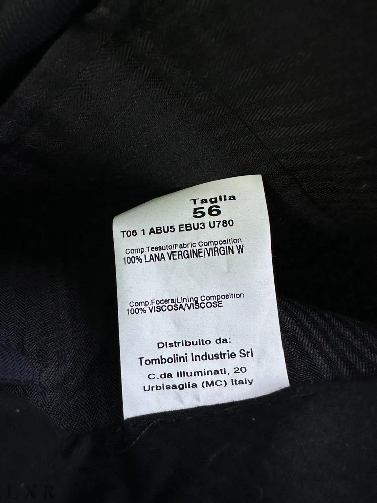 Классический черный костюм Uomini italiani артикул U20UIT0083