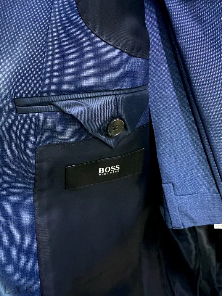 Классический синий костюм HUGO BOSS артикул 50375543