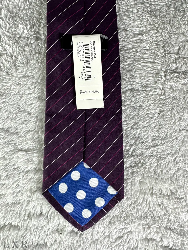 Галстук из хлопка и шелка Paul Smith артикул AGXA-764L-R40