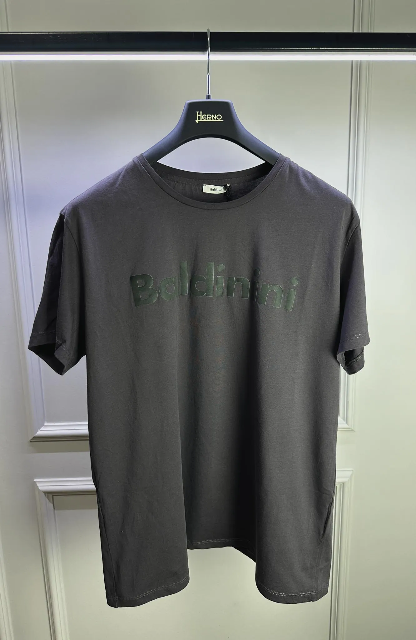 Серая футболка Baldinini артикул M19-N9299