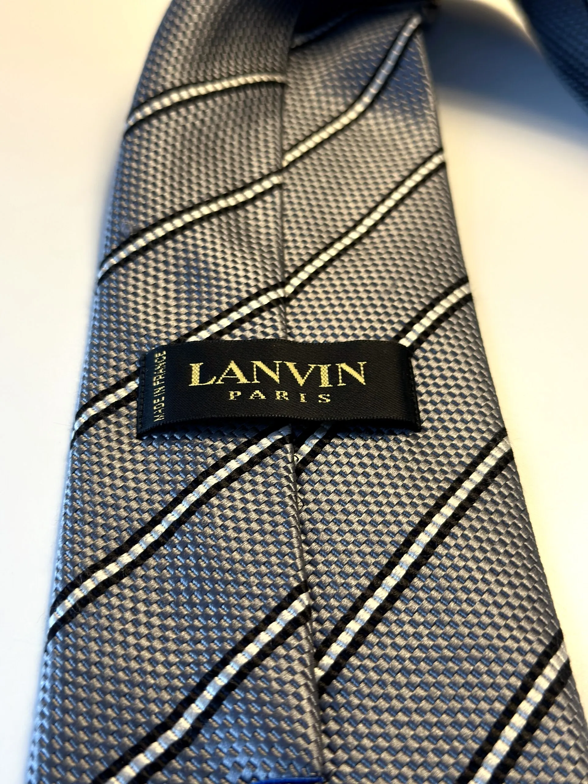 Галстук в полоску LANVIN артикул LN7435FG