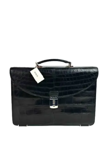Портфель из кожи аллигатора SCAVIA артикул 1063C