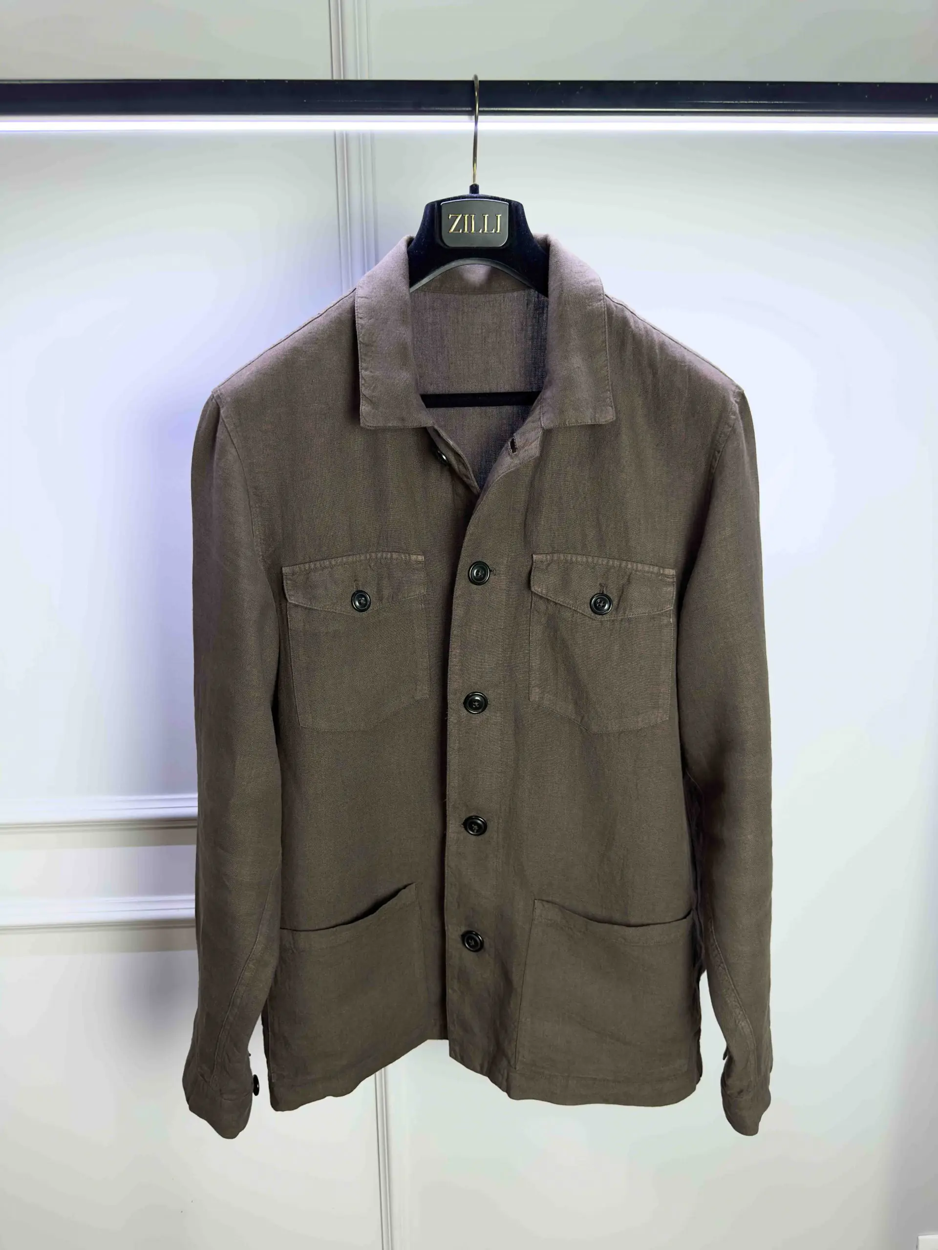 Льняная куртка-рубашка Altea артикул 1957324