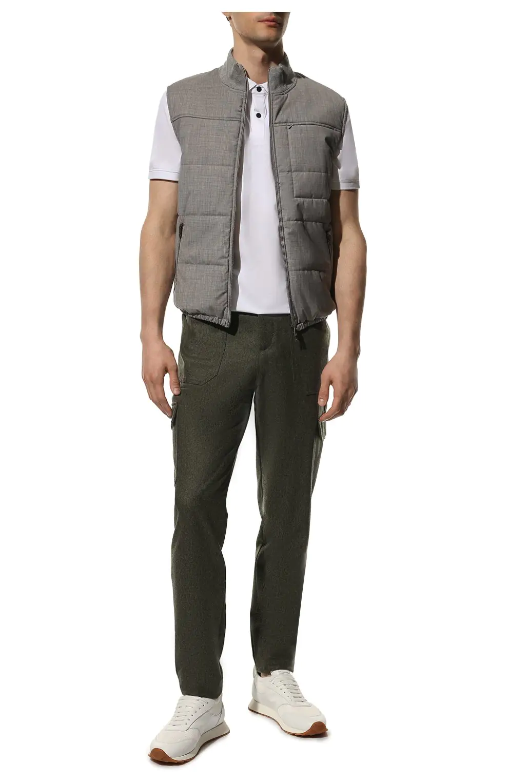 Шерстяной жилет CAPOBIANCO артикул 12M138-REI0