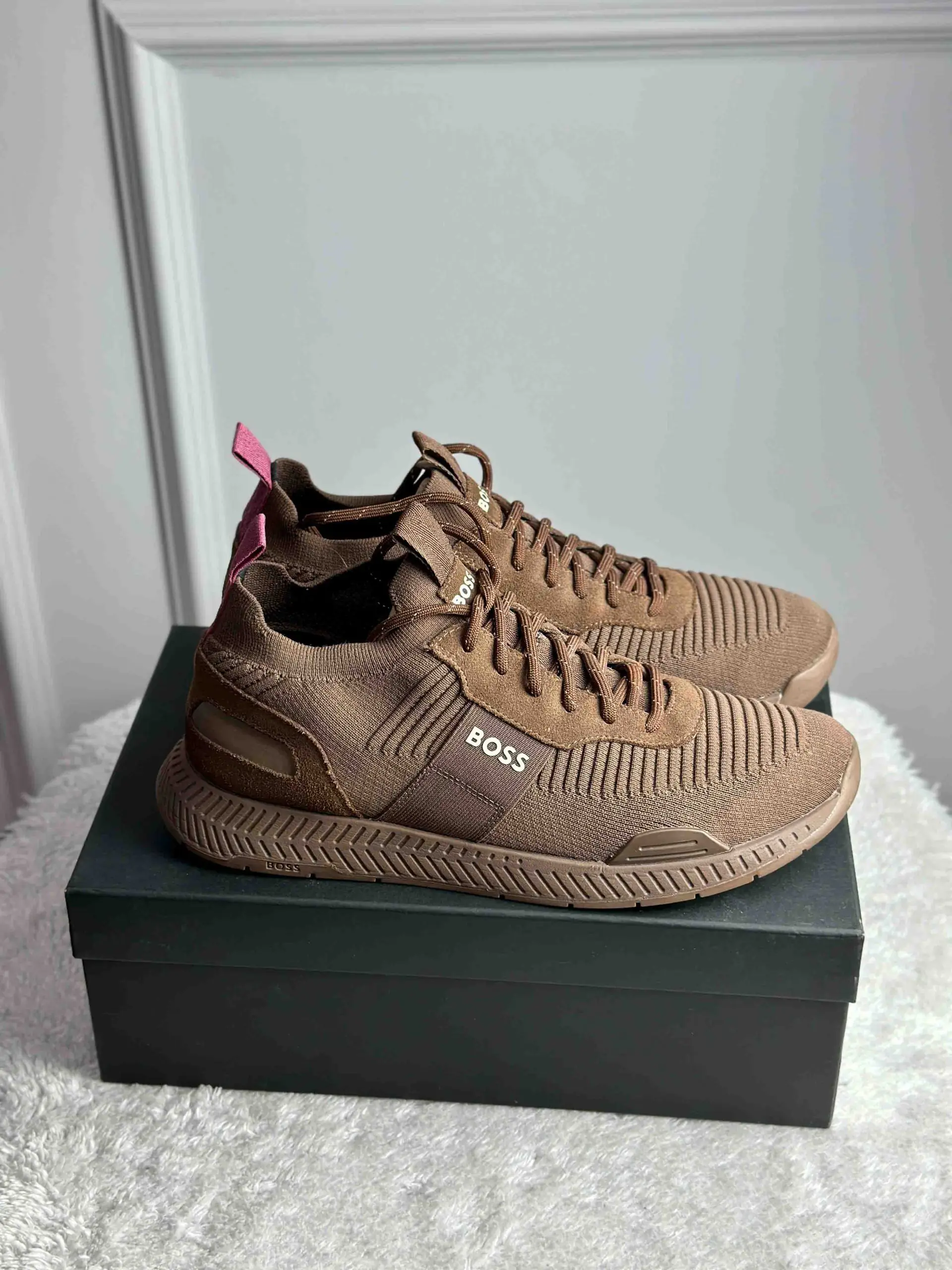 Текстильные кроссовки BOSS артикул 50470596