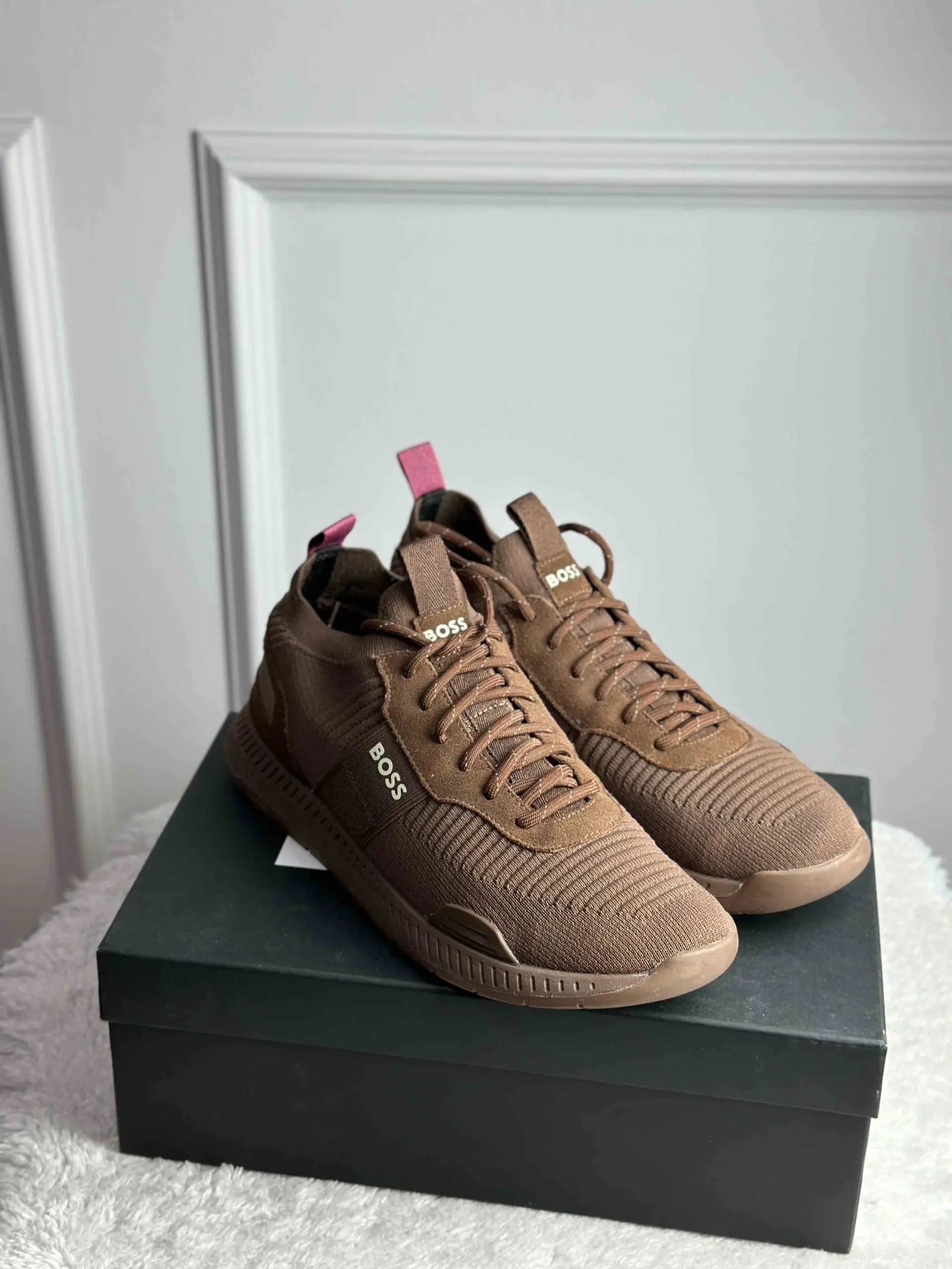 Текстильные кроссовки BOSS артикул 50470596