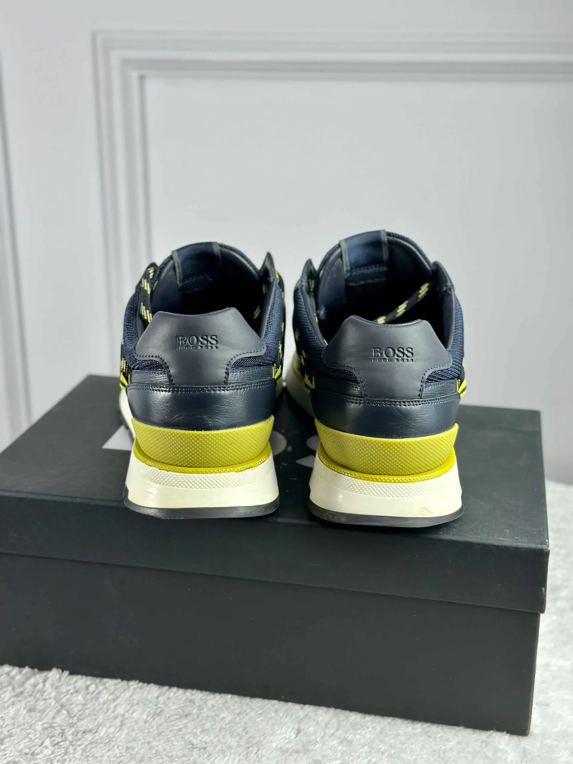 Комбинированные кроссовки HUGO BOSS артикул 50459936