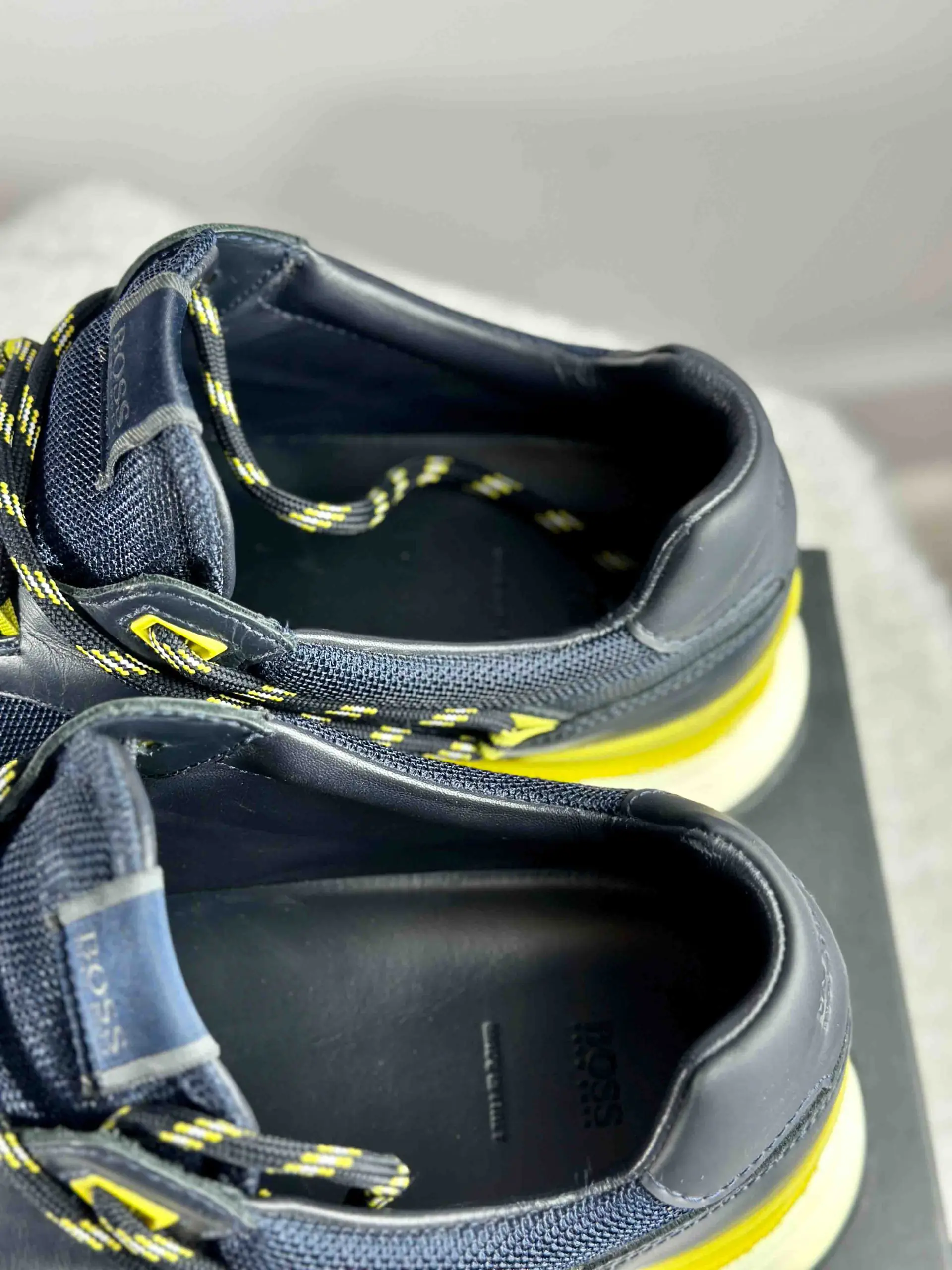 Комбинированные кроссовки HUGO BOSS артикул 50459936