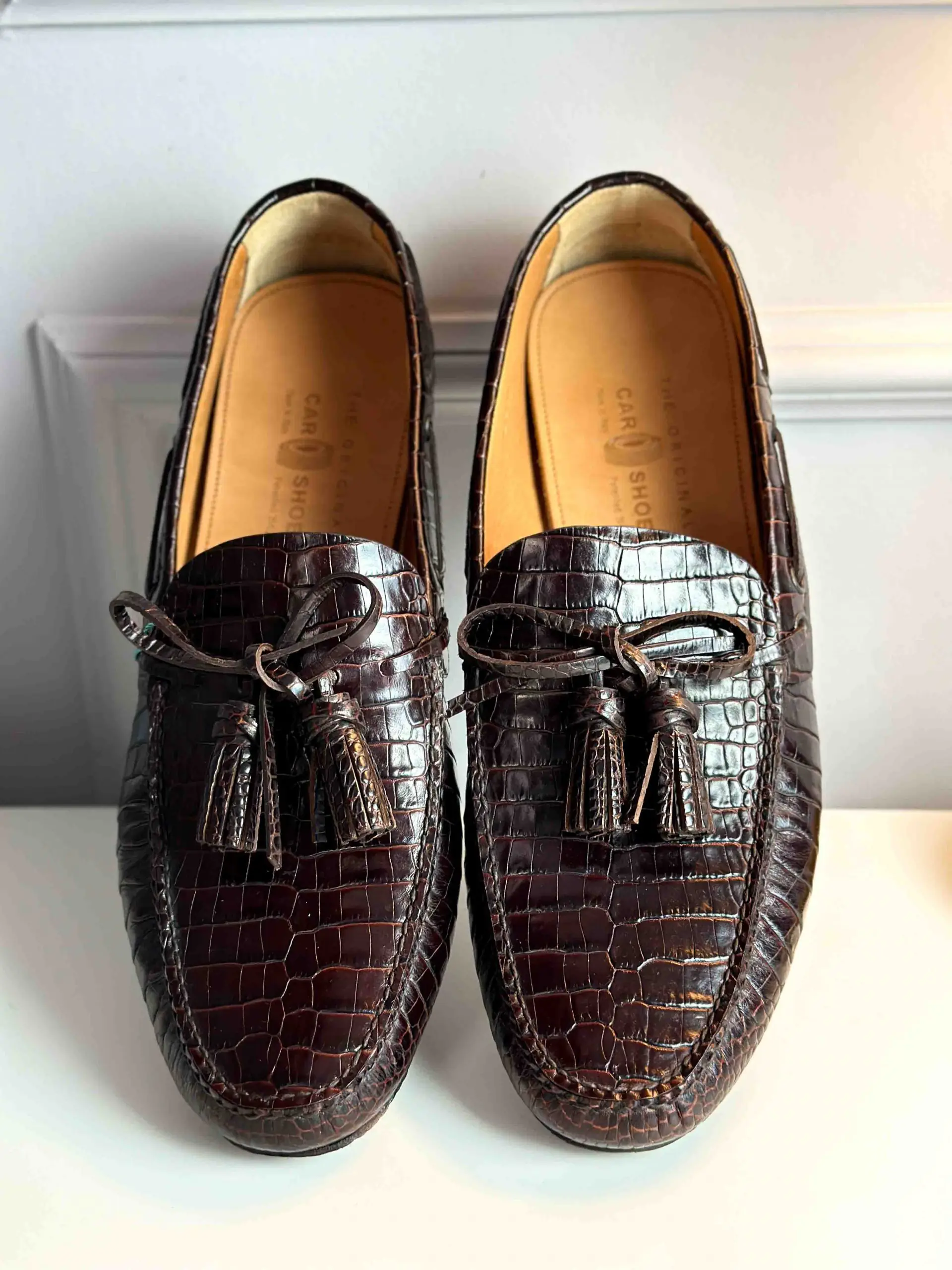 Кожаные мокасины CAR SHOE артикул KUD627