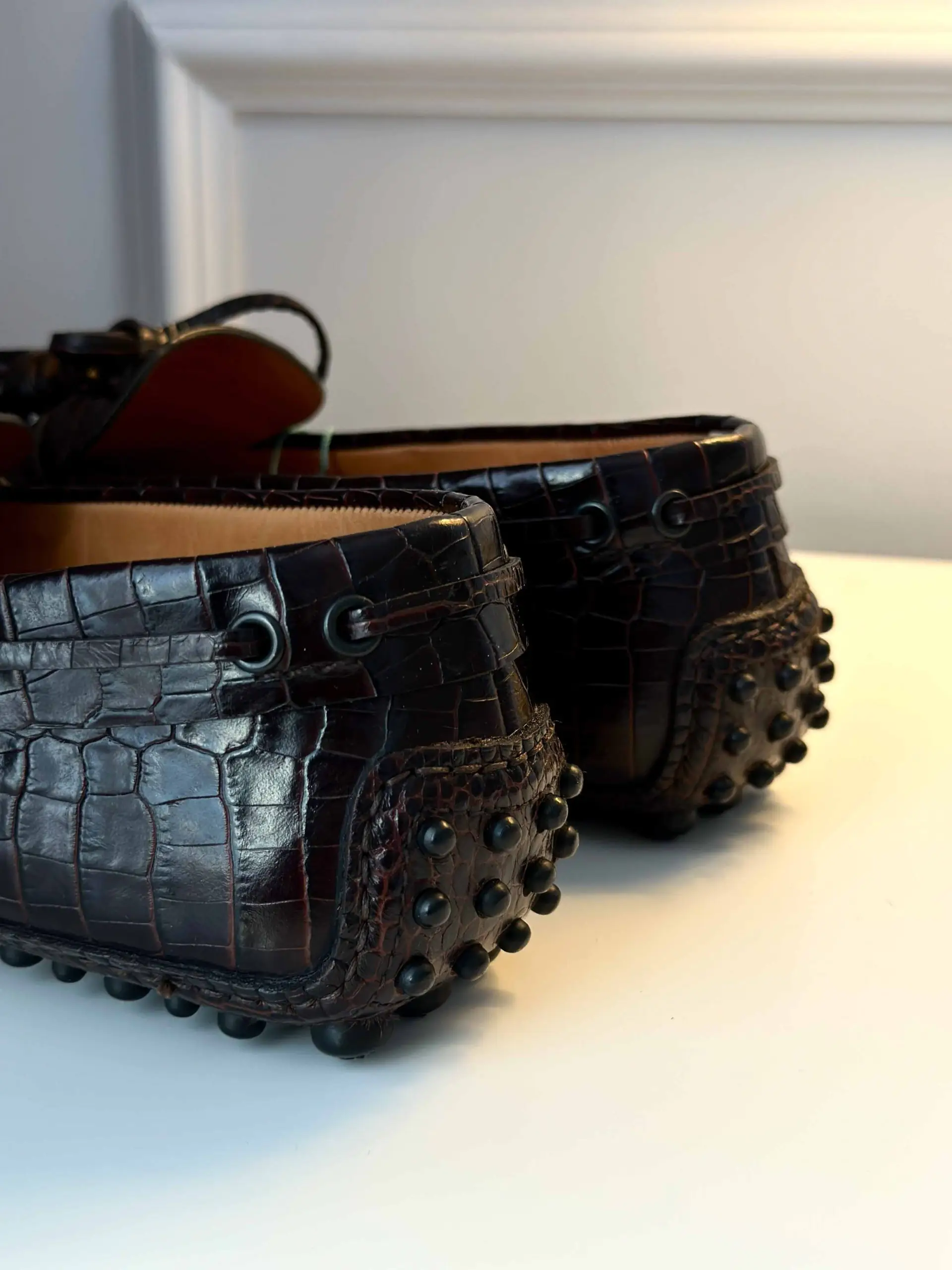 Кожаные мокасины CAR SHOE артикул KUD627