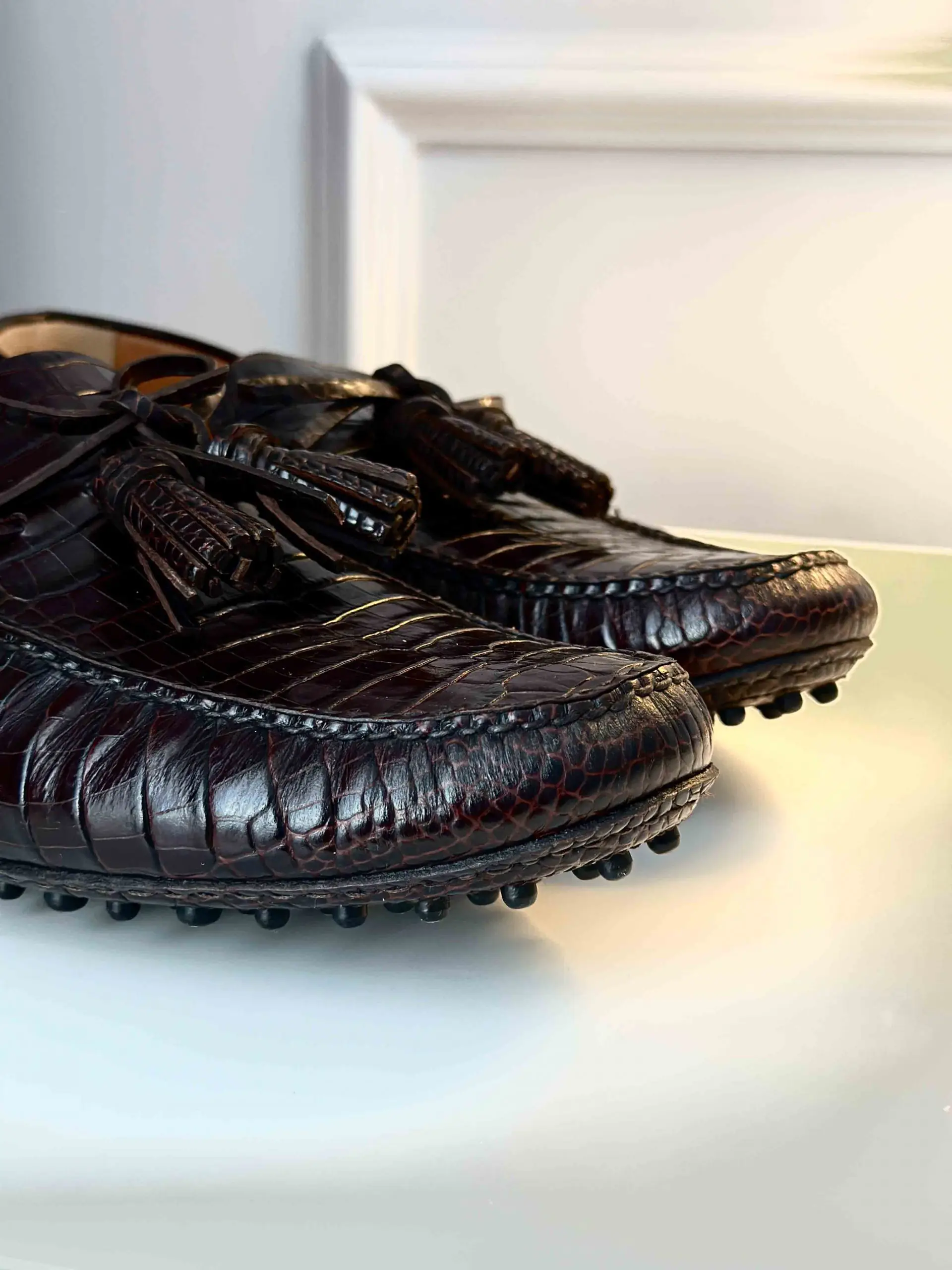 Кожаные мокасины CAR SHOE артикул KUD627