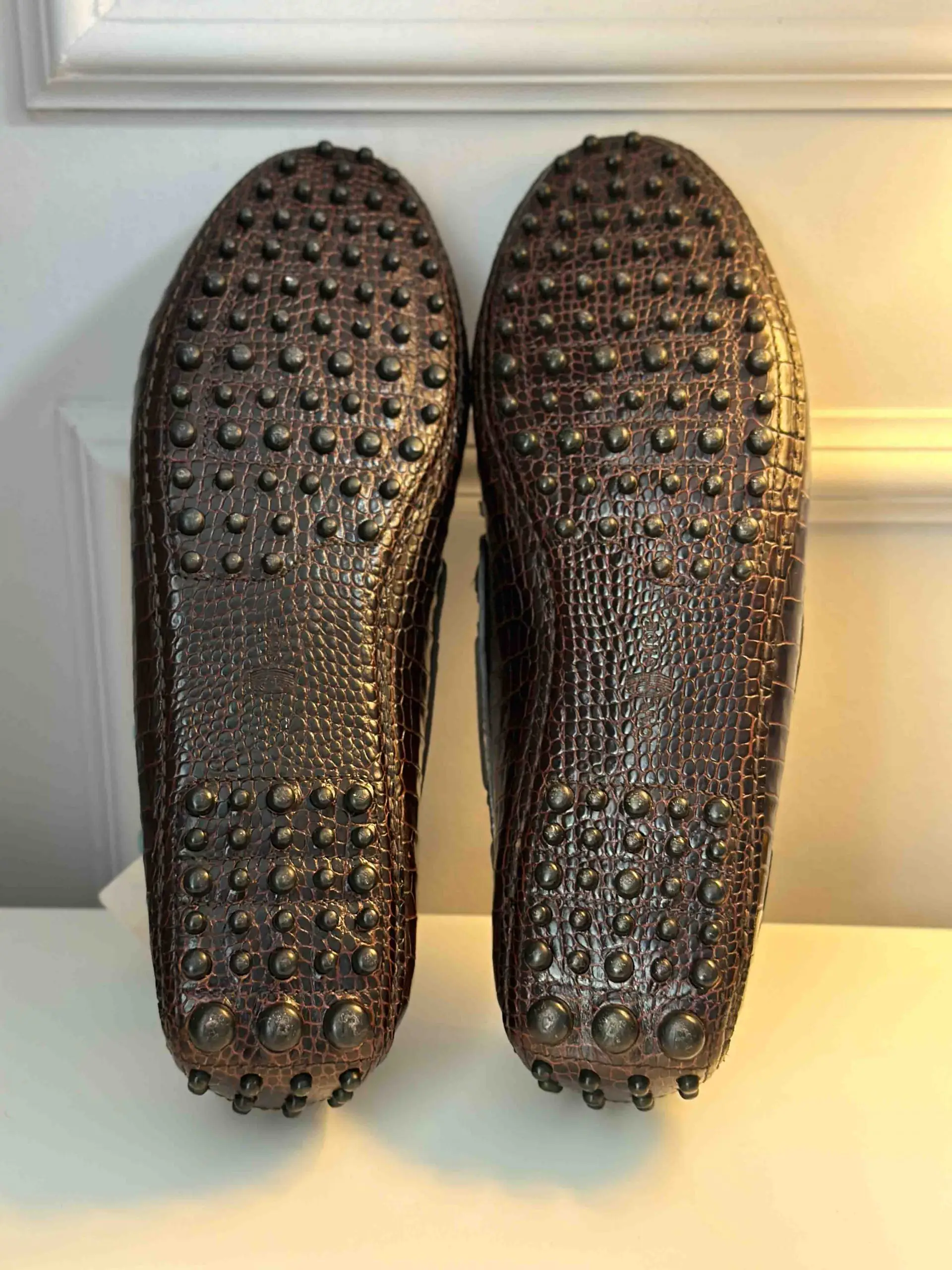 Кожаные мокасины CAR SHOE артикул KUD627