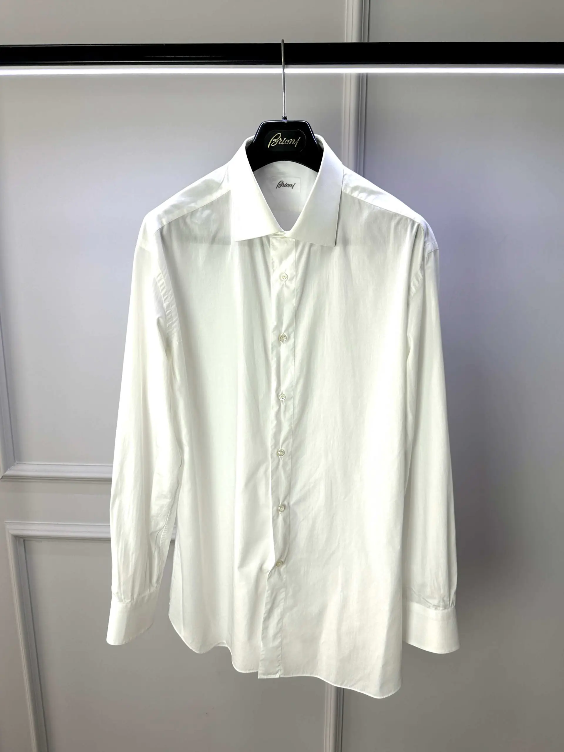 Хлопковая сорочка Brioni артикул RCA30L-PZ016