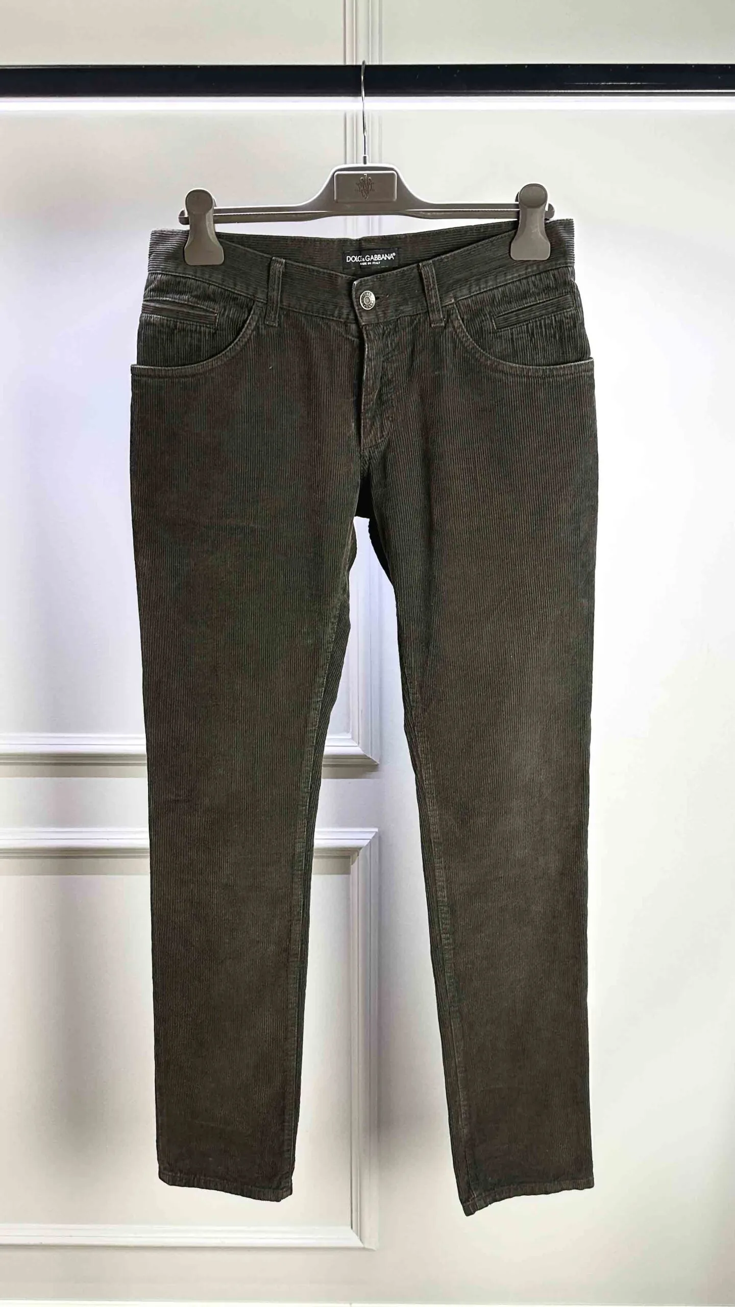 Вельветовые брюки DOLCE & GABBANA артикул G38WLX-G8M86