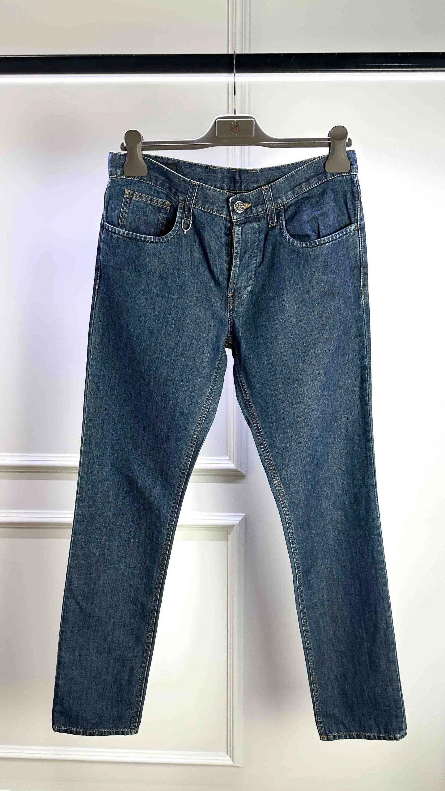 Зауженные джинсы GUCCI артикул 337641-XD047