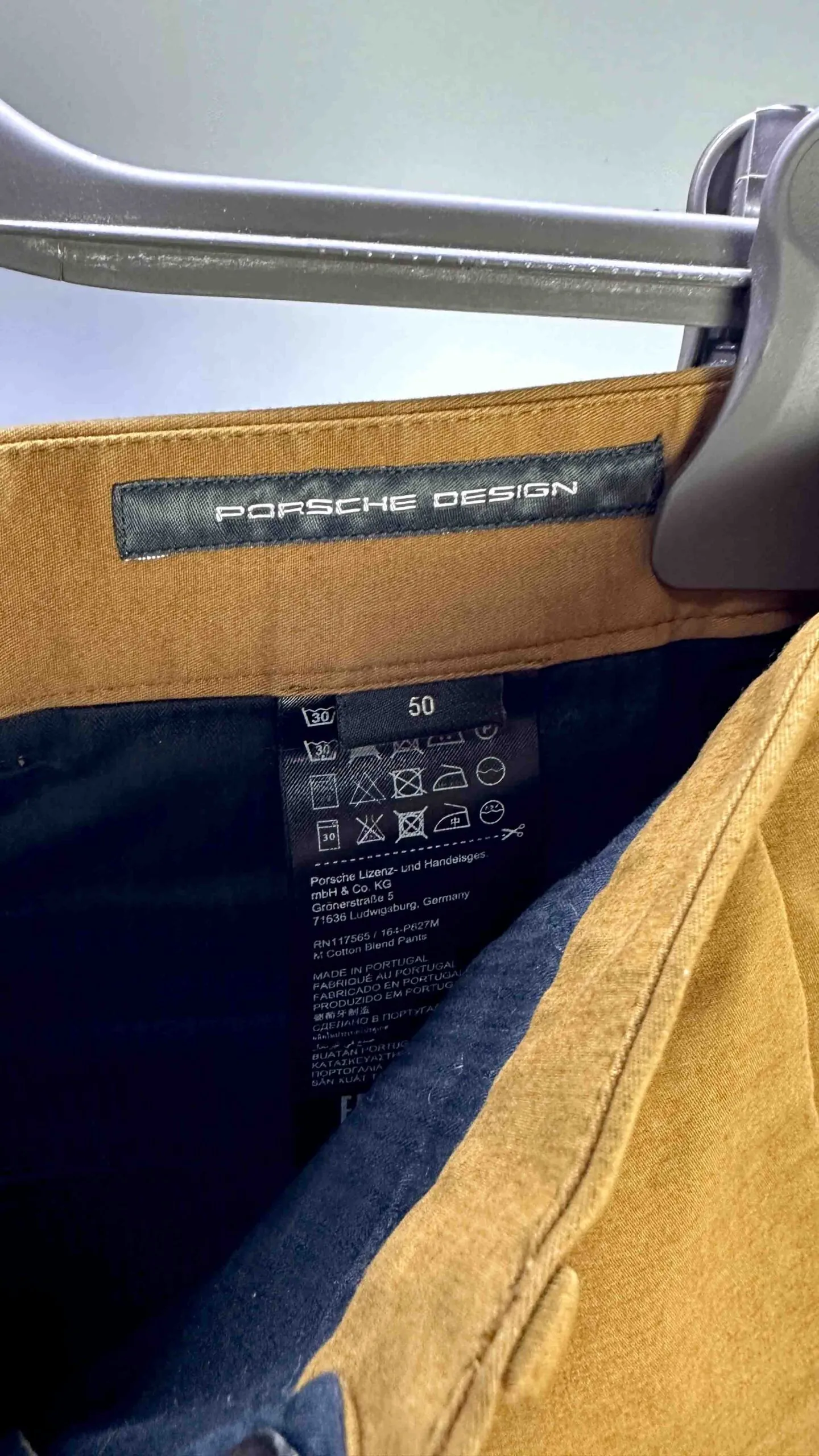 Хлопковые брюки Porsche Design артикул 164-P627M