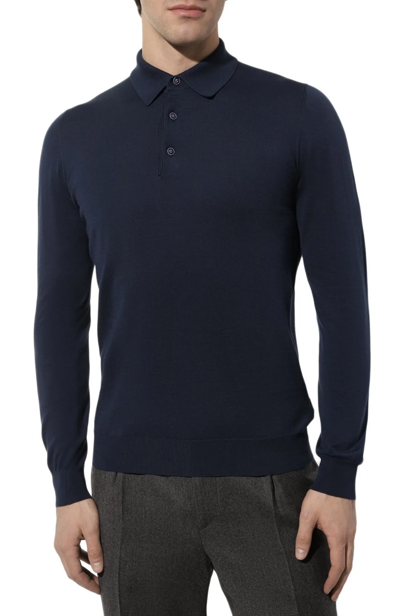 Хлопковое поло Kiton артикул UK33