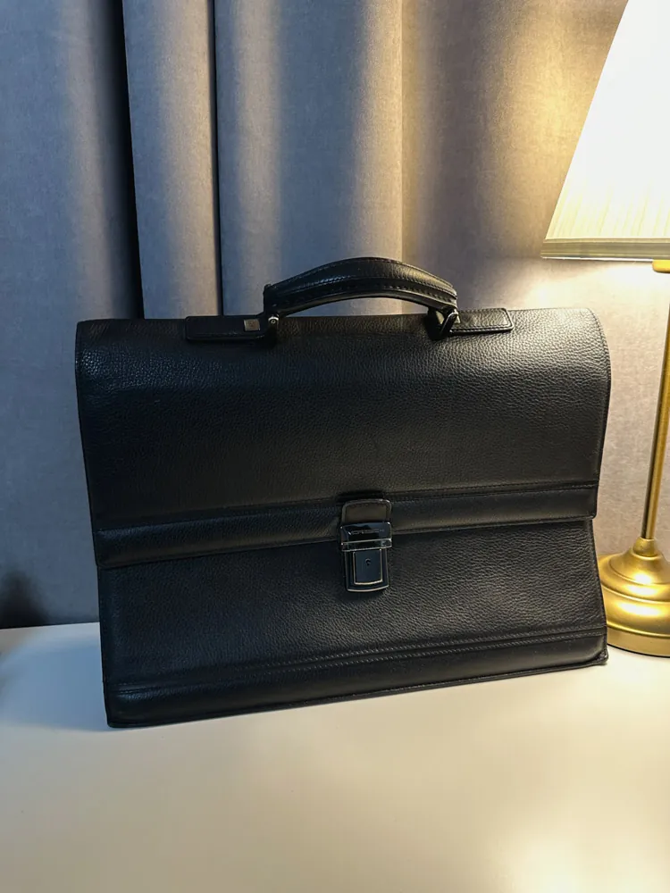 Кожаный портфель Moreschi артикул MC27NAV10A