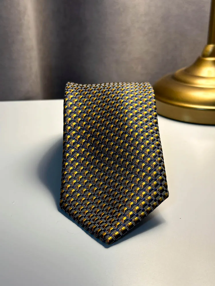 Шелковый галстук Brioni артикул 061D0-O640C-7141