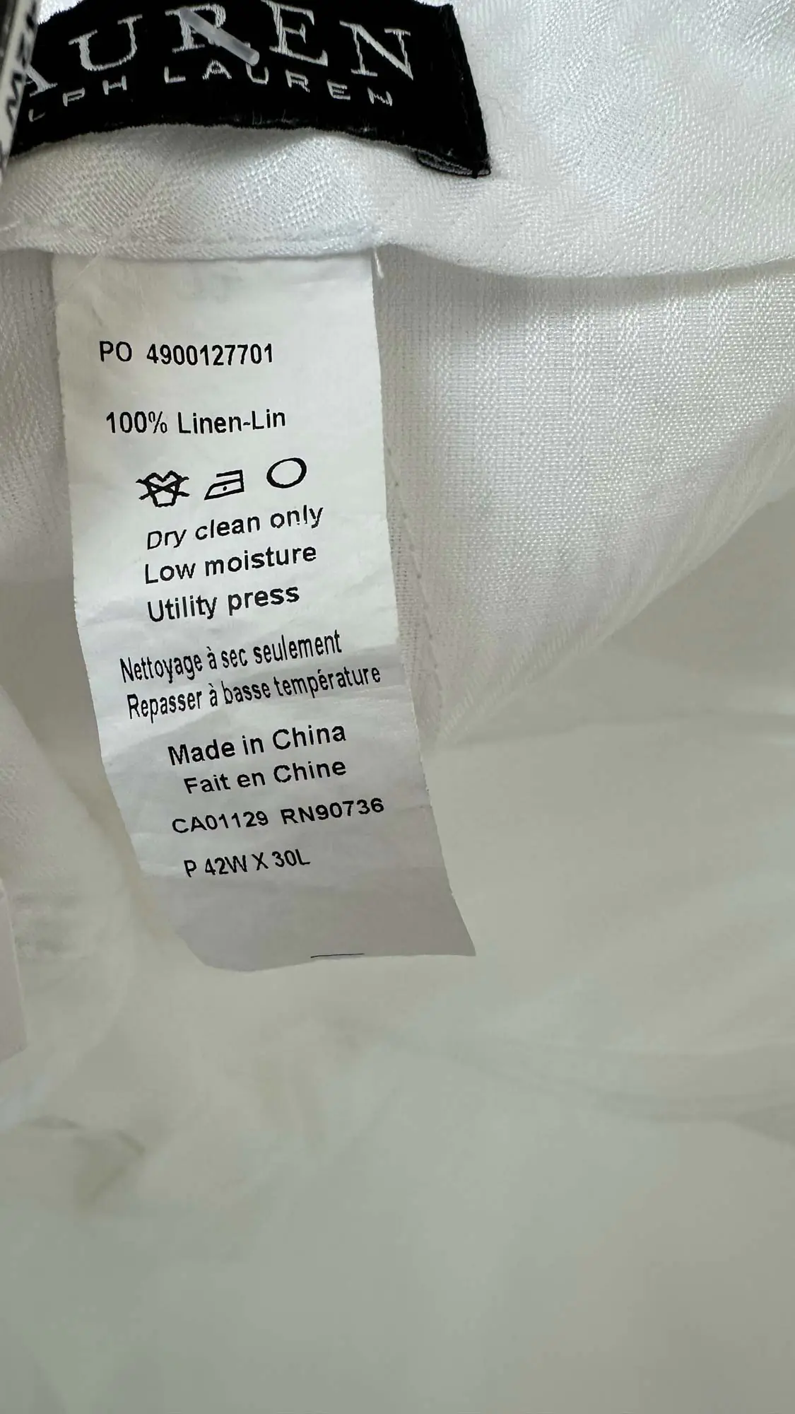 Льняные брюки Ralph Lauren артикул PO-4900127701