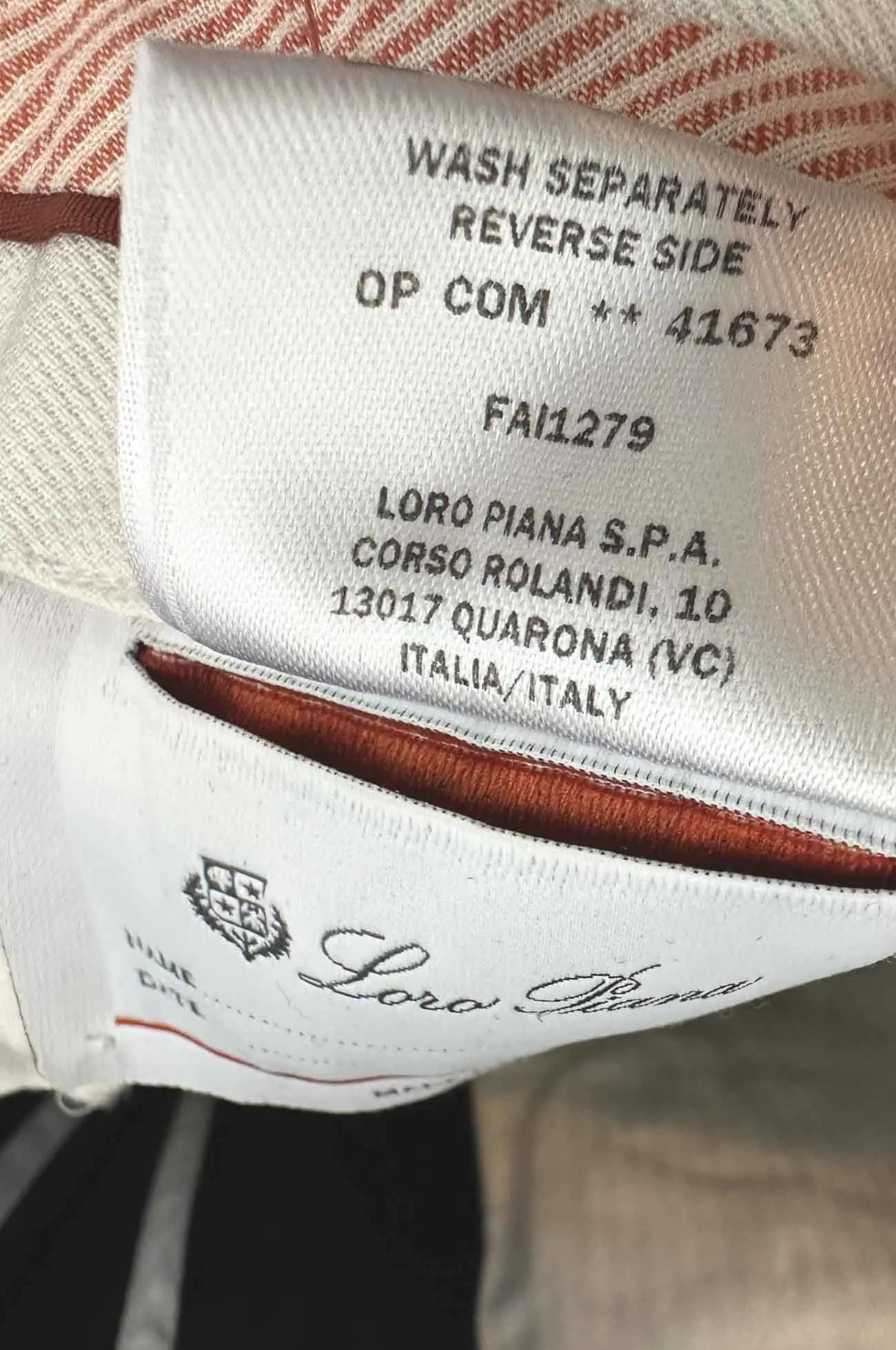 Хлопковые брюки Loro Piana артикул FAI1279
