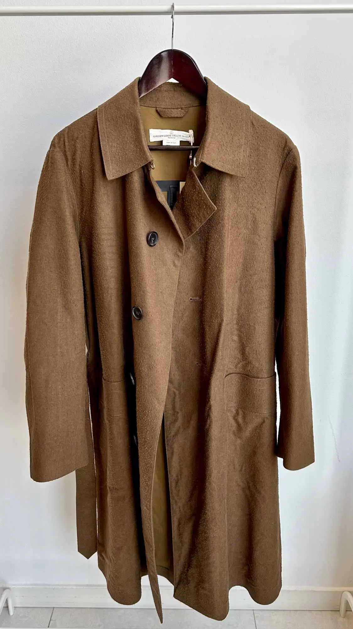 Тренч из хлопка и шелка GOLDEN GOOSE артикул G34WP070-A1