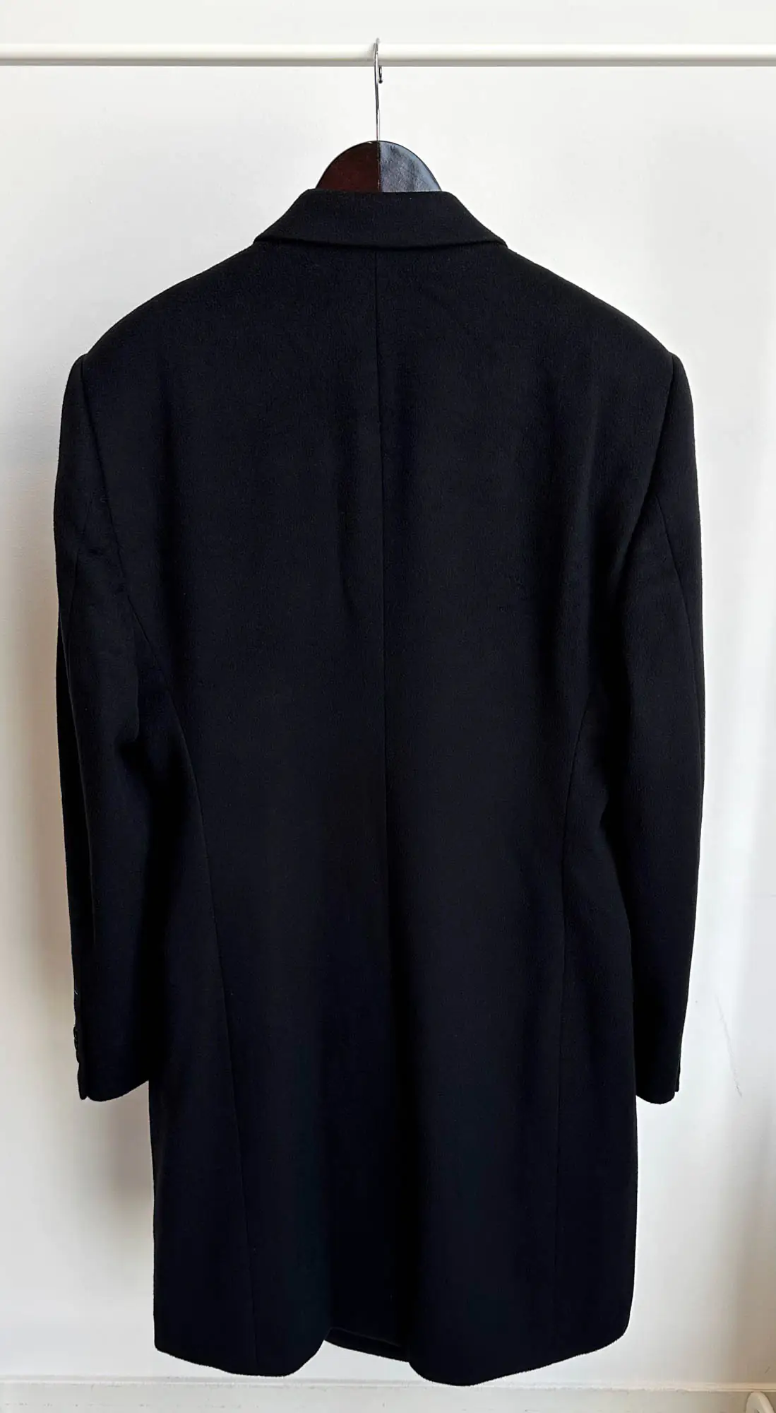 Пальто из шерсти и кашемира GIORGIO ARMANI артикул 0ELC40-0E009