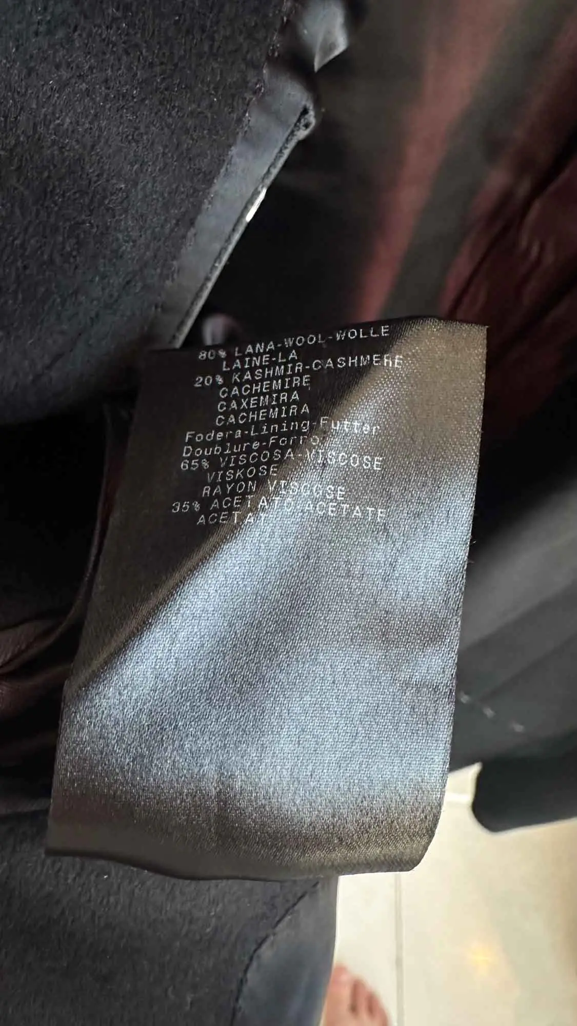 Пальто из шерсти и кашемира GIORGIO ARMANI артикул 0ELC40-0E009